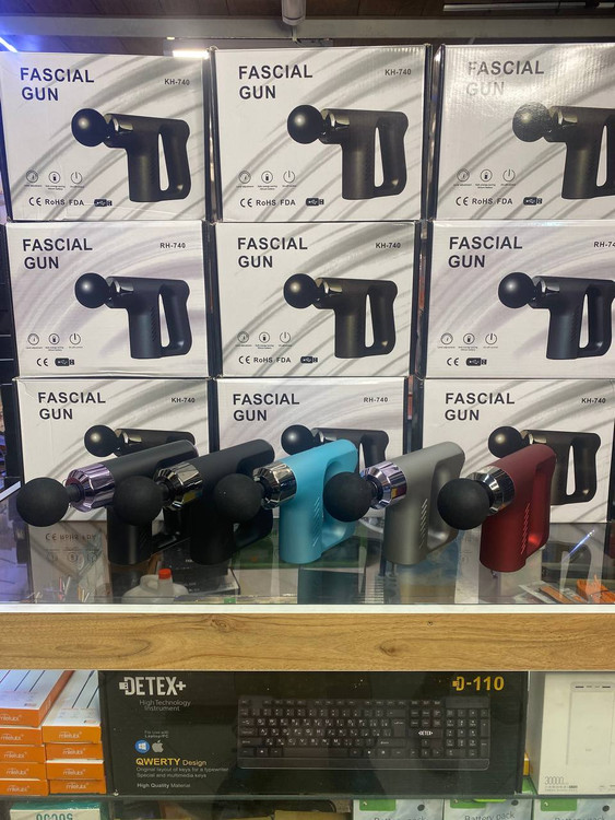 تصویر ماساژور تفنگی KH‑740 برای ماساژ عضله