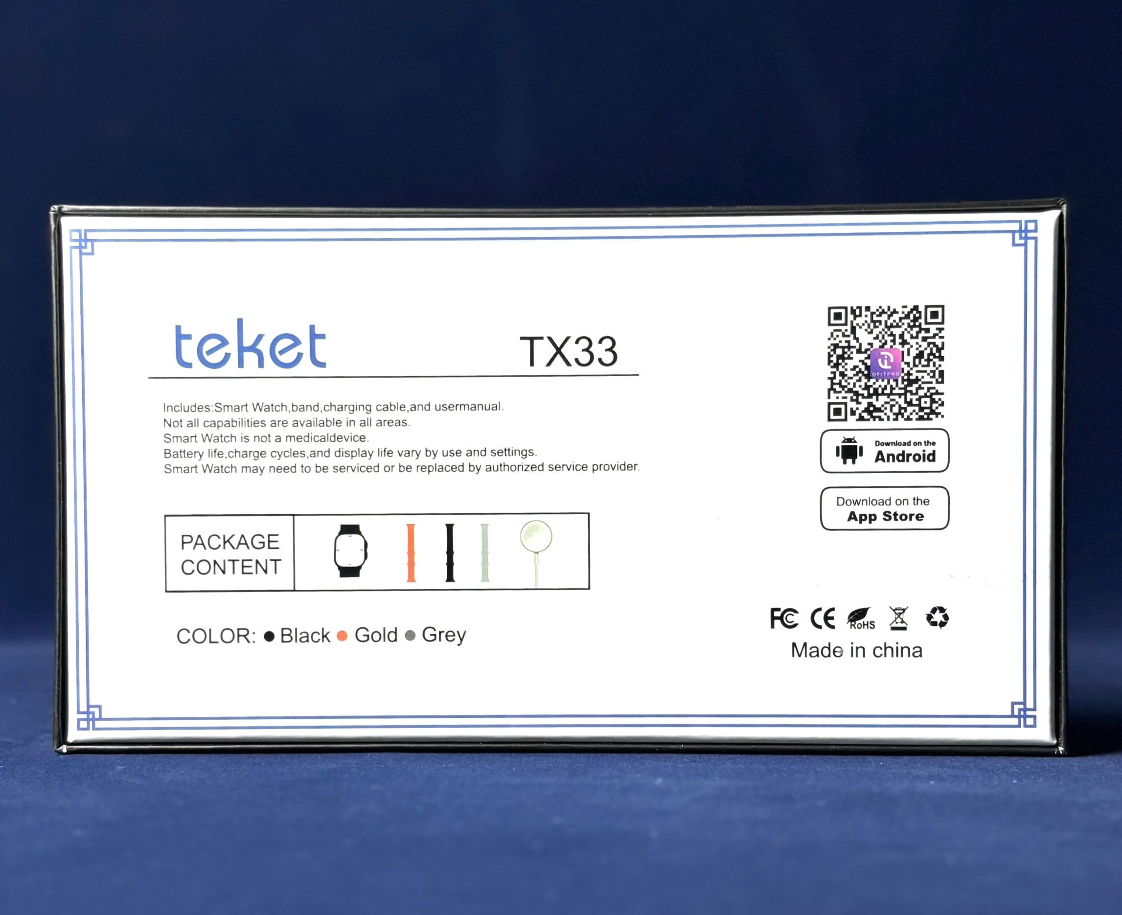 ساعت هوشمند TX33 صفحه لمسی