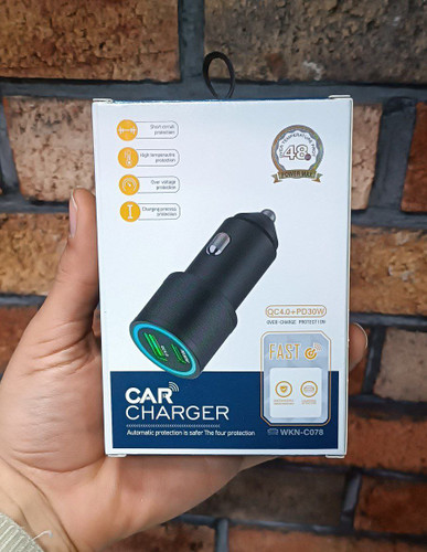 شارژر فندکی 48W آکار مدل WKN-C078