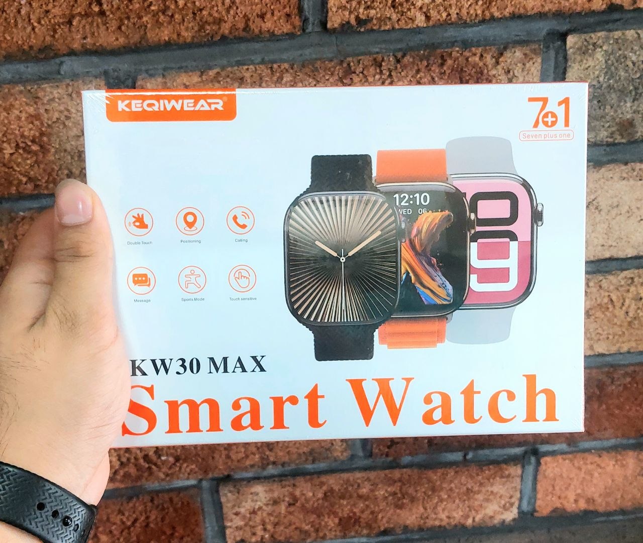 ساعت هوشمند Keqiwear مدل KW30 Max (سری 7+1)؛ مکالمه بلوتوثی و صفحه نمایش فول‌اسکرین